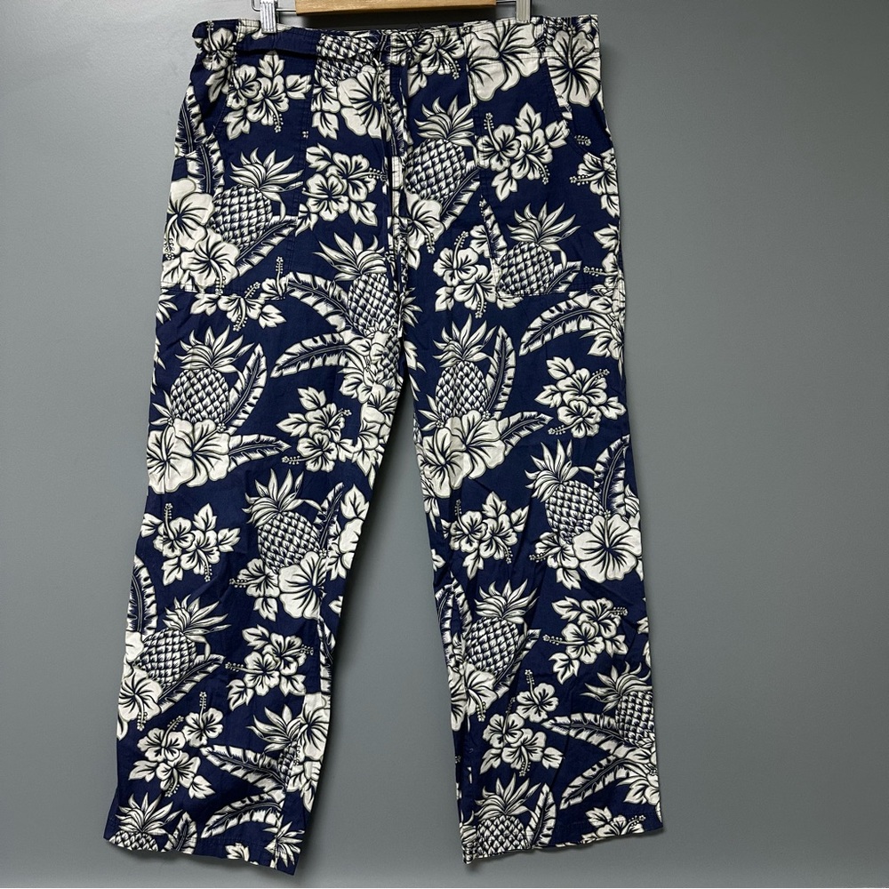 Vintage Honolua Surf Co. Cotton Hawaiian Beach Pants Large Unisex Men/Women